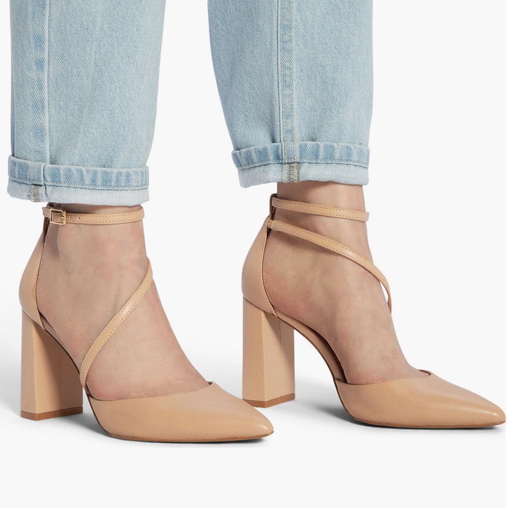 Aldo Milley Ankle Strap Pointed Toe Pumps